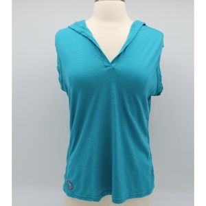 I/O Bio Aqua Women's Signature Sleeveless Hoodie XL